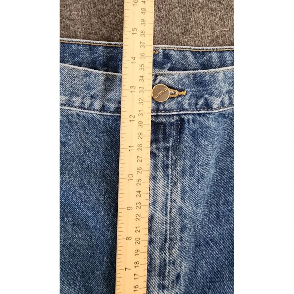 Carhartt Jeans Men's 40x32 Stonewash Dungaree Carpenter Original Fit B237 STW